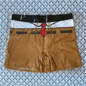 Nickelodeon SPONGEBOB SQUAREPANTS Men's Novelty Boxer Briefs Brown Large NEW